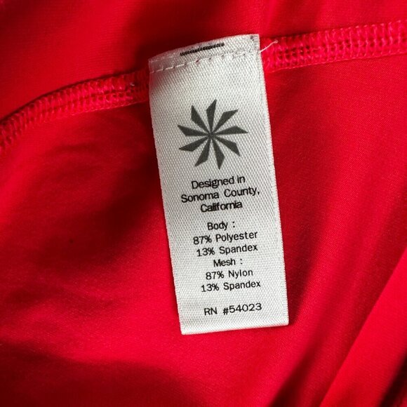 Athleta Chi Mesh Tank Top Womens Medium Racerback Hot Pink Gray - Picture 5 of 6